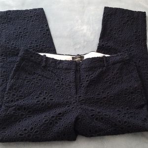 Eyelet crop pant